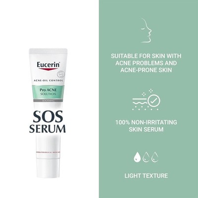1x Eucerin Pro ACNE Solution SOS Serum 40ml | Anti Acne | Acne Prone Skin