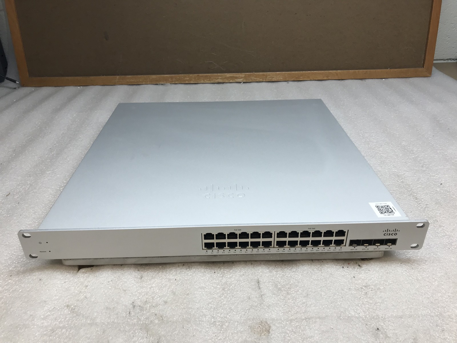 Cisco Meraki MS320-24P-HW 24-Port PoE+ Gigabit Switch 4x 10G SFP+ UNCLAIMED