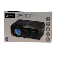 GPX Projector with Bluetooth Transmitter HDMI USB Micro SD AV Input Focus Adjust