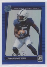 2022 Panini Chronicles Draft Picks Blue Prizm 73/99 Jahan Dotson #11 0g4