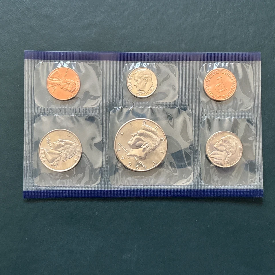 1996 U.S. Mint Uncirculated Set 11 Different Coins Philadelphia & Denver W Dime - Image 2 of 4