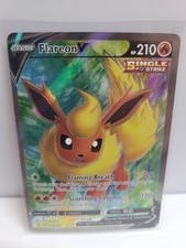Flareon V (Full Art) 169/203 SWSH07: Evolving Skies Holo Pokemon