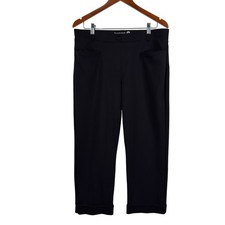 Betabrand Petite Womens XL Black Cosmo Lite Dress Yoga Crop Pants