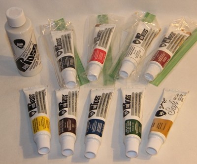 Bob Ross Paint Landscape Oil Color 9 Tubes 1.25 fl oz (37mL) + Liquid White Oil