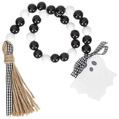  3pcs Halloween Perlen Pendant Festival Holzperlen Anhänger Quaste Waatshalle