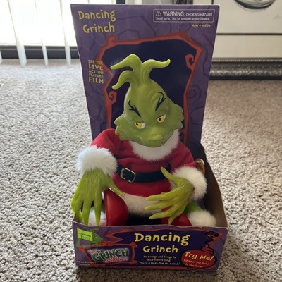 NIB/Collectible 2000 Dancing Grinch Works but needs new batteries. Dr. Seuss