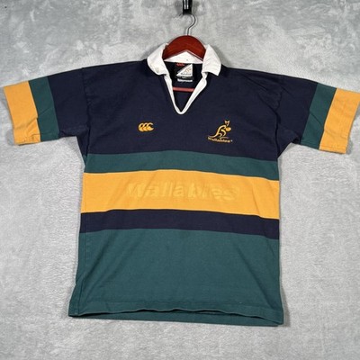 Vintage Australia Wallabies Rugby Shirt Mens Small Green
