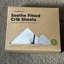 KeaBabies 2-Pack Organic Crib Sheets for Boys, Girls - 52x28 Fitted Crib