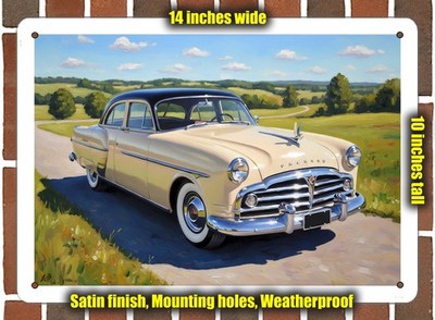 Metal Sign - 1951 Packard 300 7 Oil Painting - 14x10