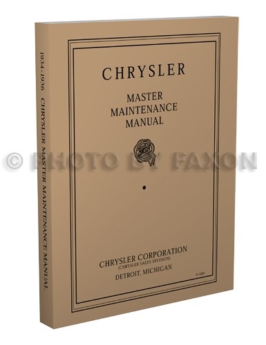 1934 1935 1936 Chrysler Werkstatt-Reparaturanleitung 6 Airflow 8 Imperial-image