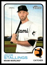 Jacob Stallings 2022 Topps Heritage #184 Marlins MLB READ FREE SHIP AutographDen