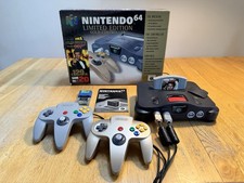 Nintendo 64 N64 Console | Goldeneye Limited Edition | Gold Controller | Extras