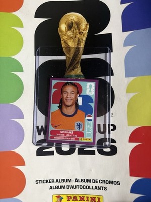 2026 FIFA Panini World Cup VERY RARE Purple Parallel Nathan Ake NED 7 1:200