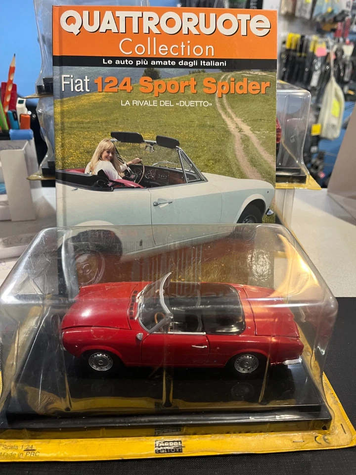 Fiat 124 Sport Spider 1400 1967 - Quattroruote Collection 1:24 - Immagine 3 di 4
