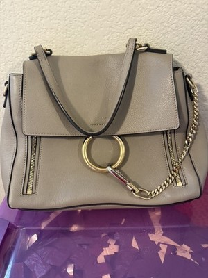 Chloe Faye Beige Shoulder Bag