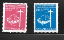 Vatican City Stamp, 1967, sc # 453-54 (2) , MNH  / va - 184