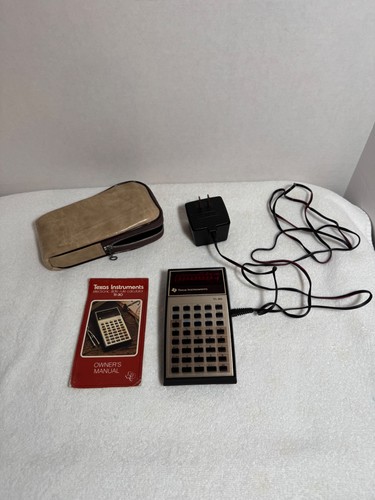 Texas Instruments TI-30 Vintage Calculator with Case & Manual Vintage 1976
