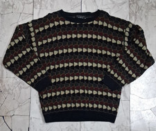 Vintage Protege Collectio Geometric Men’s Medium Knit Sweatshirt Made In USA
