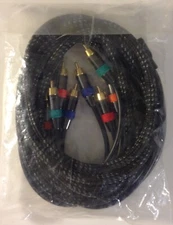 NXG NX-BP6153 Component Video/Digital Audio Cable 3M Gold Plated - Black Pearl