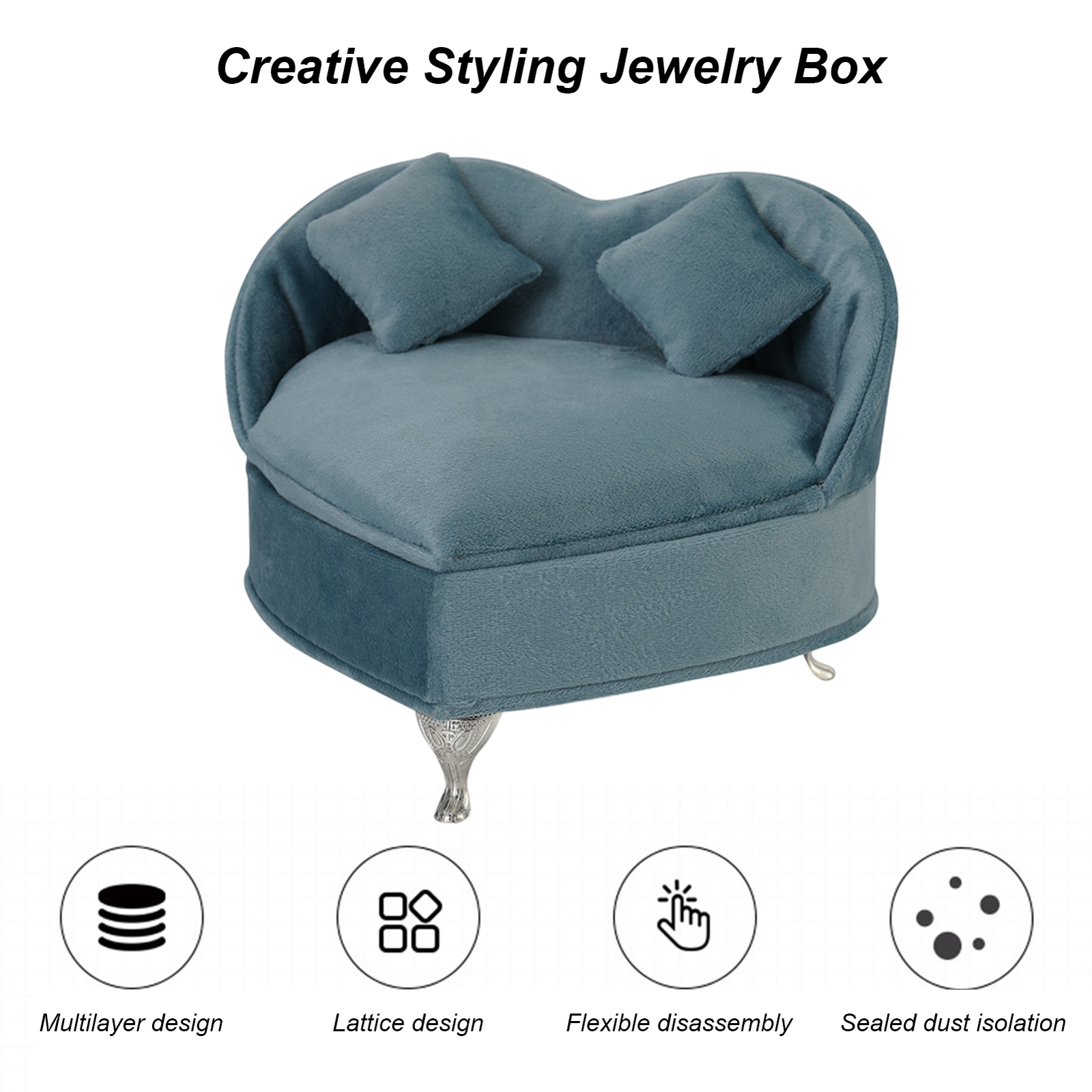 Jewelry Display Holder Decoration Brooches Storage Velvet Fabric