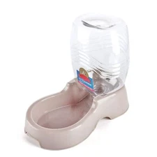 Pet Water Dispenser Station, Beige, Auto Replenish Waterer - (1/4 Gallon/ 900ml)