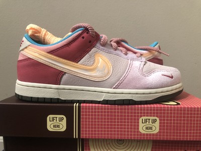 Nike Dunk Low PS x Social Status âStrawberry Milkâ DM3349-600 Size 2.5Y | eBay