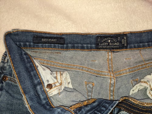 Lucky Brand Denim Jeans Booty Shorts Damen Gr. 8/29 Reg blau abgeschnitten Sofia Skinny - Bild 6 von 19