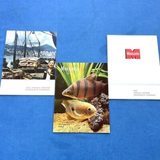 3 Vintage 1960s MONSANTO CHEMICAL CO Magazine Annual Report Plastic, Advertising