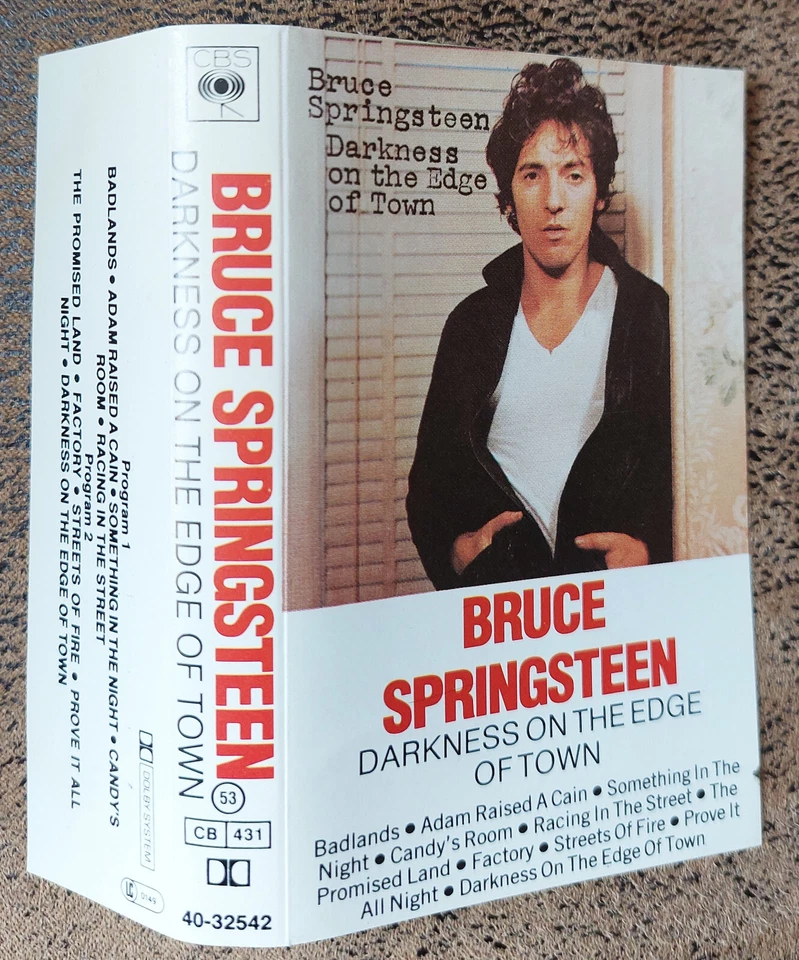 BRUCE SPRINGSTEEN CASSETTE (K7) AUDIO TAPE : Darkness on the edge of town - Photo 2/4
