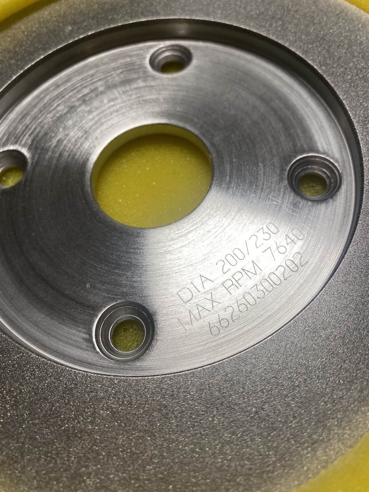 NORTON 66260300202 Straight Cup Grinding Wheel, 6 In, 200 Abrasive Grit