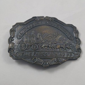 wells fargo belt buckle 1852