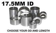 ALUMINUM 17.5MM ID X 31MM, 30MM, 29MM, 28MM, 27MM OR 26MM OD BUSHING SPACER