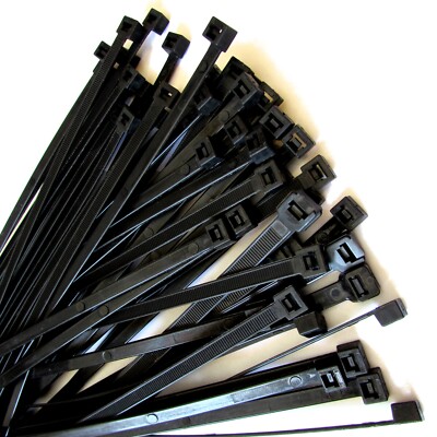 Cable Zip Ties 2000pcs Heavy Duty 120lb 14'' UV Resistant Black