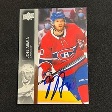 JOEL ARMIA Signed Autographed 2021-22 Upper Deck Series 1 One Hockey Card #344