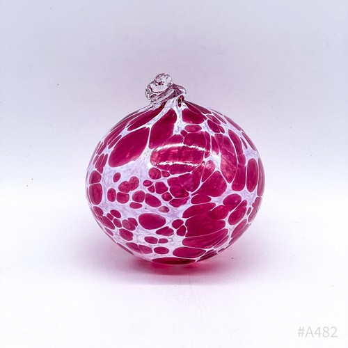 Vintage Glaskugel Fensterkugel zum Aufhängen, Handgefertigt Pink Rosa | 8cm Ø - Bild 2 von 12