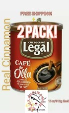 2X LEGAL CAFE De La Olla Con Canela, Ground Mexican Coffee W/ Cinnamon Flavor