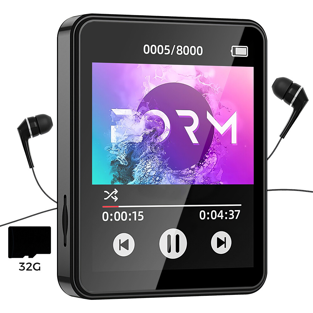 Portable MP3 MP4 Video Player 2.4" Bluetooth 5.3 Music Stereo Speaker FM Radio