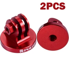 2PCS CNC Camcorder Aluminum Tripod Mount Adapter For GoPro HERO 6 5 4 3 Red