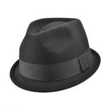 Jaxon Hats Dekker Crushable Wool Felt Trilby Fedora Hat