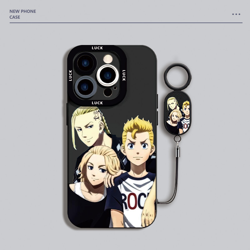 Funda protectora Tokyo Revengers Anime para iPhone 11 12 13 14 15 16 + correa