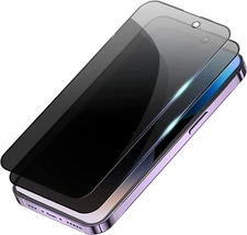 2X For  iPhone 14/14 Pro Max/14  Pro/14+ Anti-Spy Privacy Glass Screen Protector
