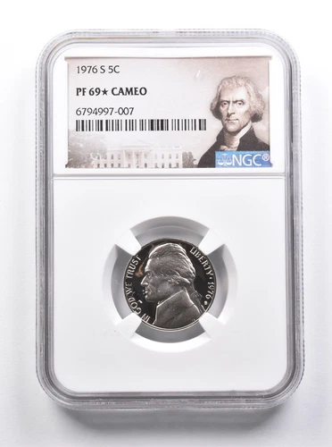 PF69 * STAR CAM 1976-S Jefferson Nickel NGC *7506
