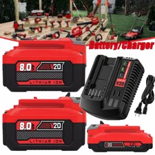 20Volt For Craftsman V20 8.0Ah Li-ion Battery / Charger CMCB205 CMCB204 CMCB202