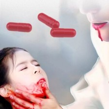 3Pcs Halloween Fake Blood Pill Vampire Capsule Horror
