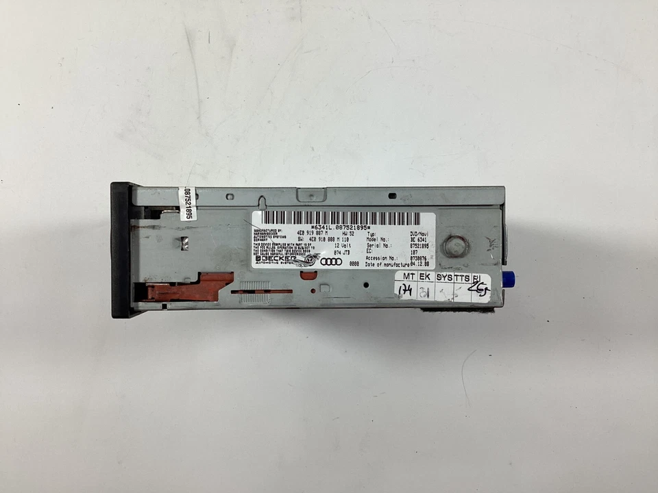 2009-2012 AUDI S5 A5 QUATTRO навигации и навигации DVD блок 4E0919887 OEM. - Изображение 2 из 4