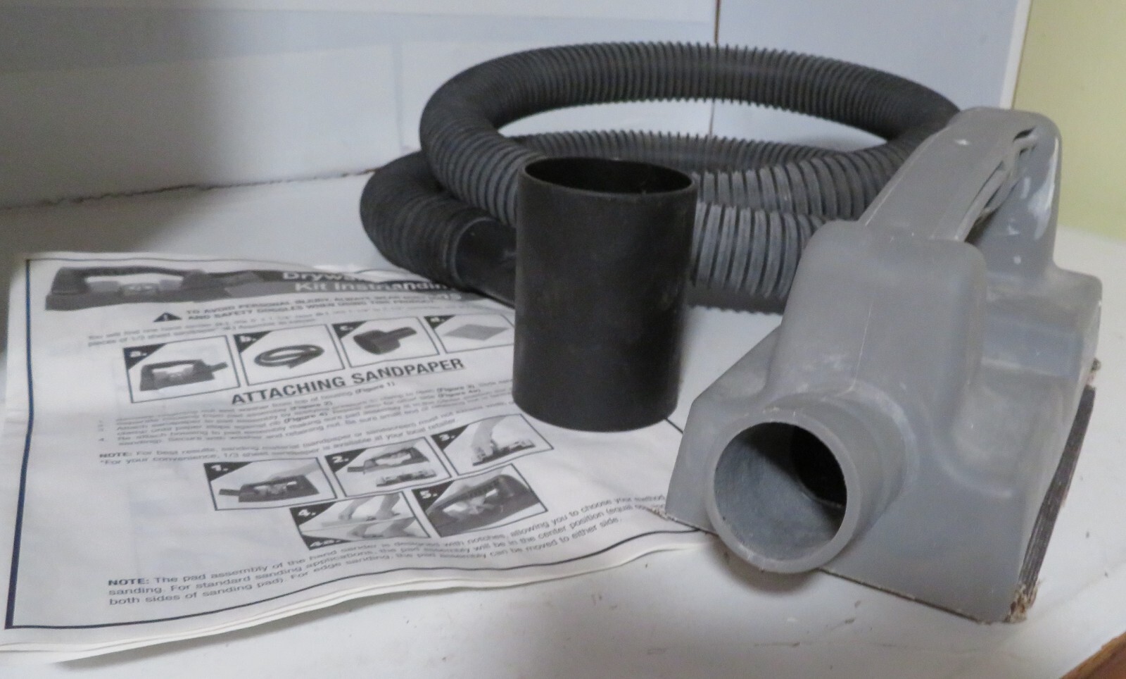 Shop Vac Dustless Hand Sander 91980 6176445 Wet Dry Vacuum Attachment