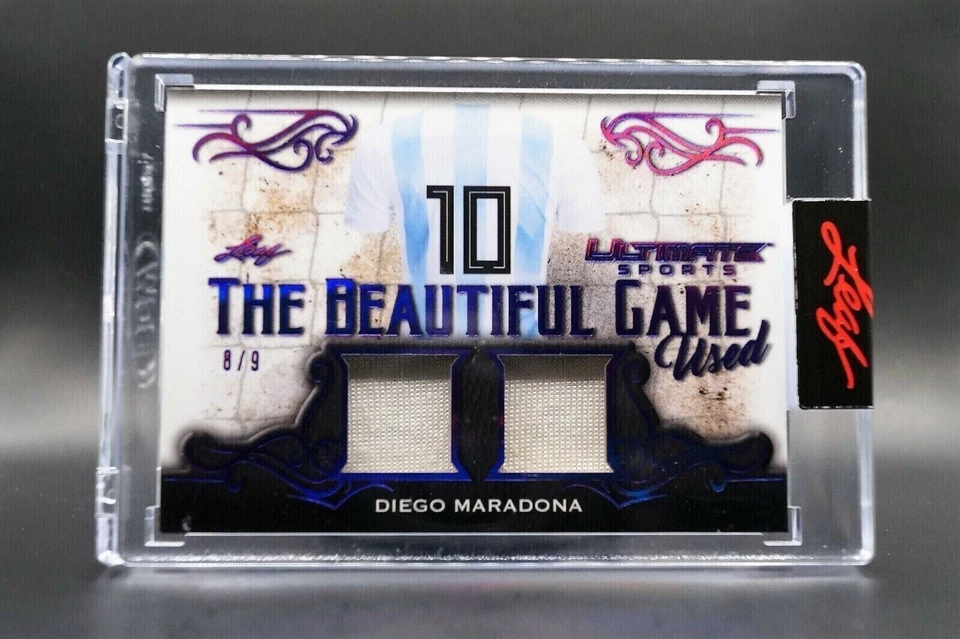 2021 Leaf Ultimate Sports Used No.10 Diego Maradona #/9 Argentina  - Bild 1 von 2