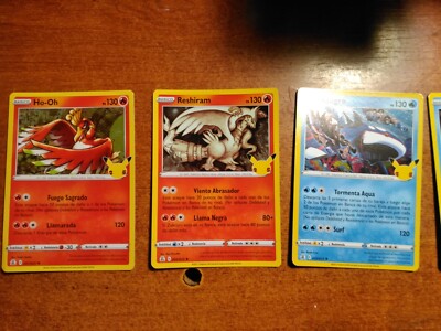 Lot of 15 Pokemon Holo Celebrations 25 Years Spanish Cards