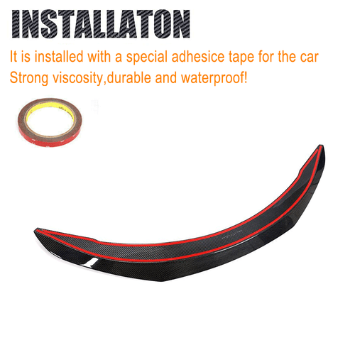 Passend Für Tesla Model 3 YJ 2017-23 Carbon Heckspoiler Heckflügel Spoiler Lippe - Picture 11 of 12
