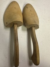 Vtg Pair of Solid Wood Shoe Stretchers W 3 Inserts
